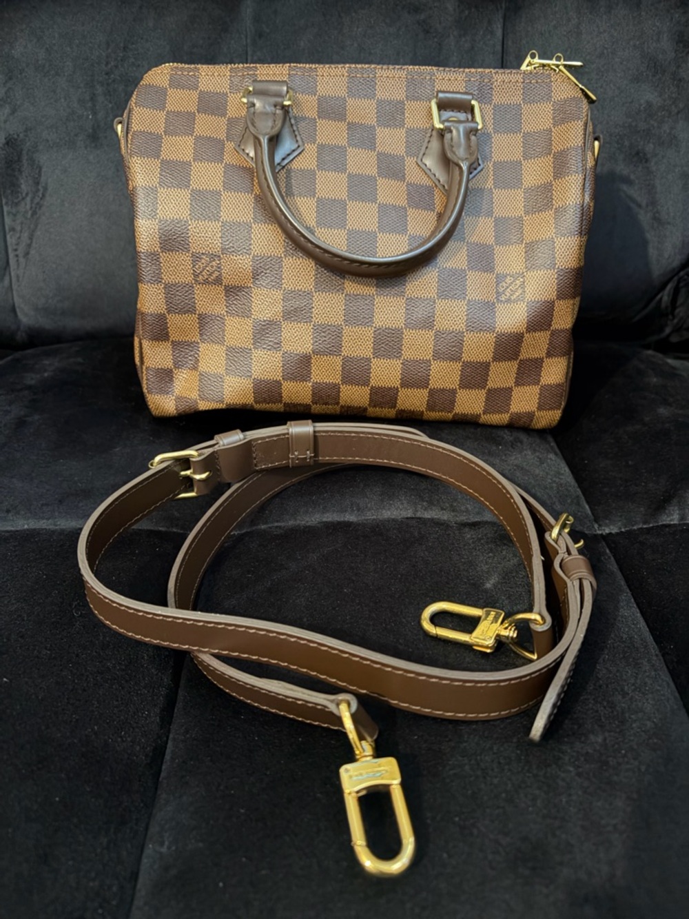 Louis Vuitton Bandouliere 25 Damier Ebene